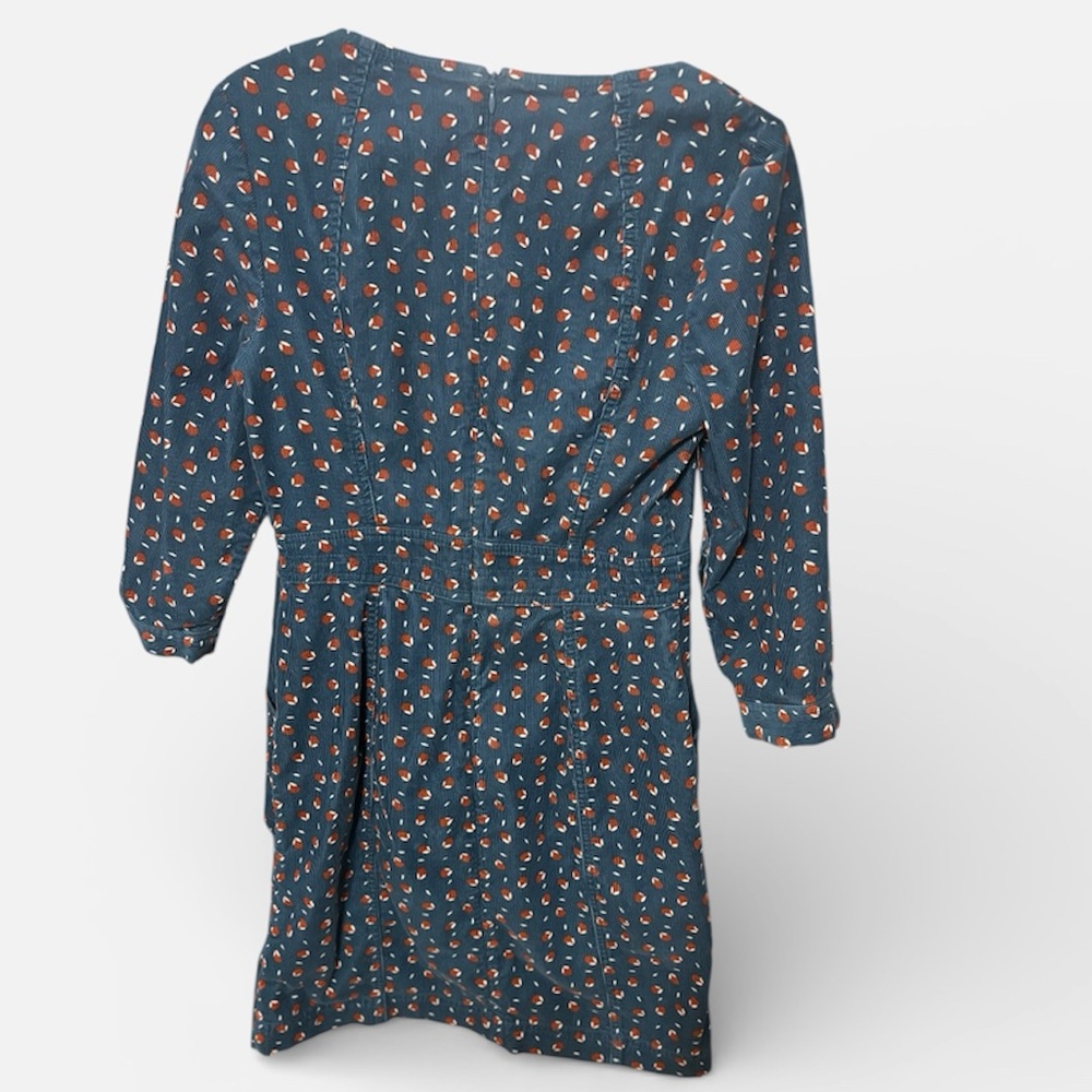 Boden Coraline corduroy dress in a teal size 4 - Picture 9 of 9